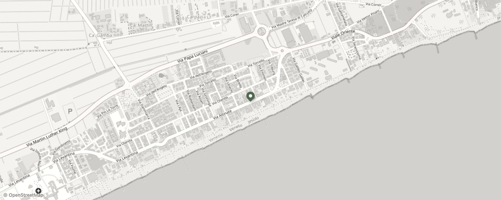 Mappa: Via Altinate, 105, 30016 Jesolo